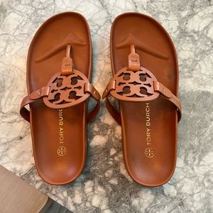 Tory Burch cloud millers size 7 brown